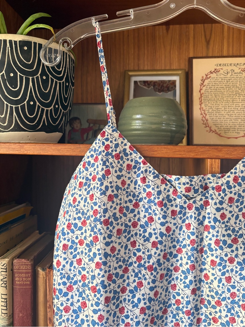 Vintage Floral Mini Cami Dress S - Picture 2 of 3